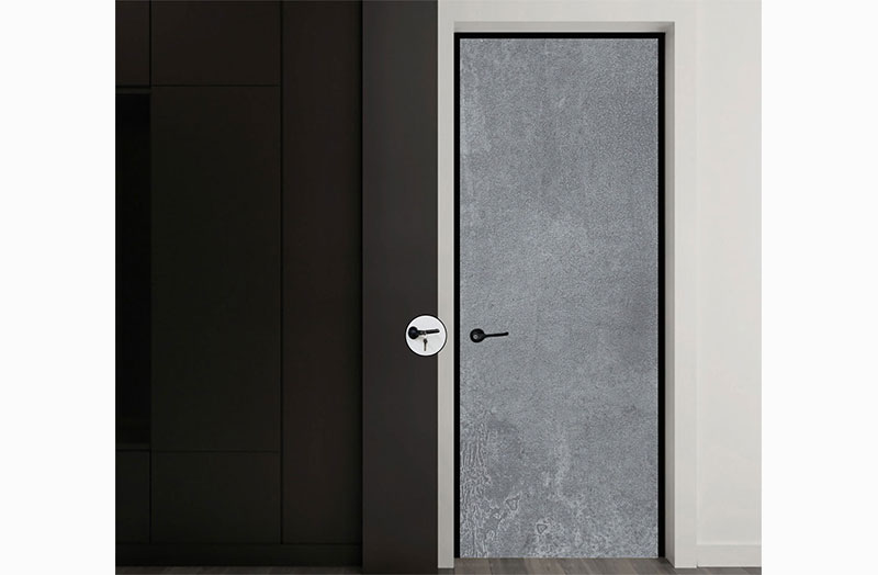 柏宝曼极简定制极简现代轻奢窄边框卧室房门铝蜂窝隔音门